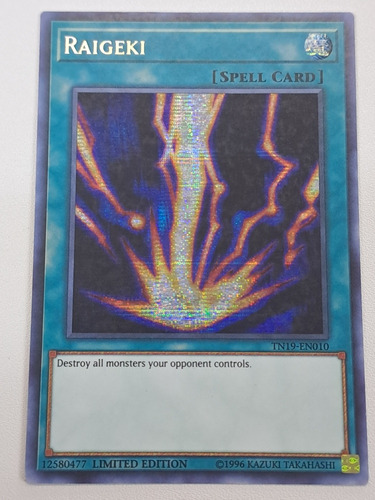 Raigeki Tn19-en010 Secret Rare Yugioh 