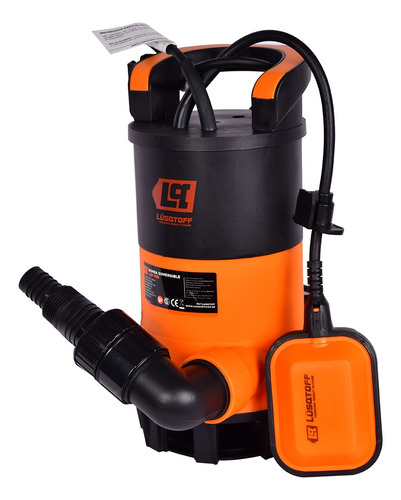 Bomba Sumergible Lusqtoff Pozo Negro Aguas Sucias 1hp 750w