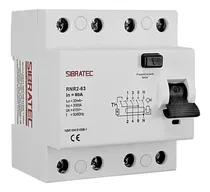 Comprar Interruptor Dr 80a 30ma Tetrapolar Rnr1-100-80a - Sibratec