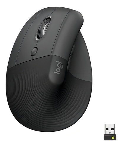 Mouse Logitech Lift Vertical Ergonómico Para Zurdos Negro