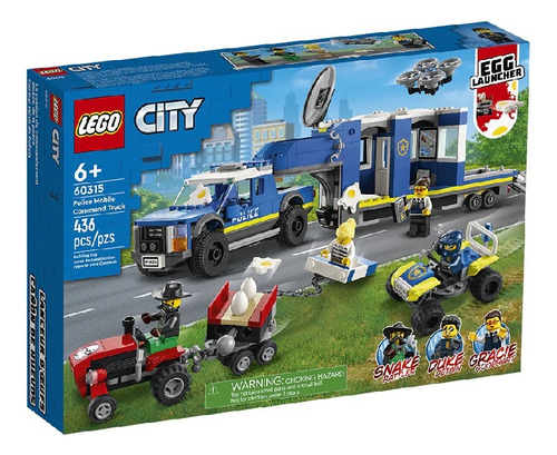 Lego 60315 City Ciudad Camión De Comando Móvil De Policía