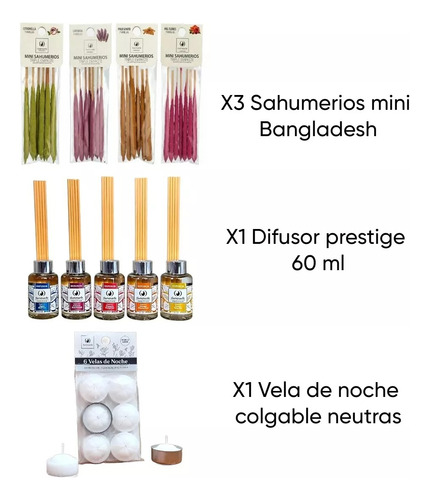Kit Emprendedor Aromanza/iluminarte 40 Productos. Variedad