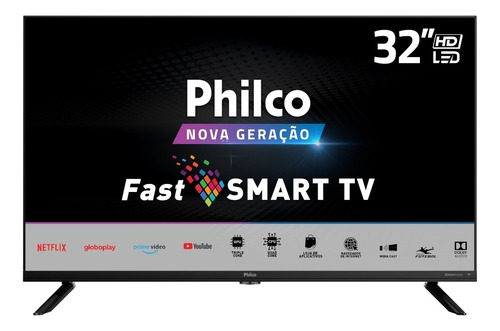 Imagem 1 de 4 de Smart Tv 32 Philco D-led Hd Ptv32g70sbl Wi-fi