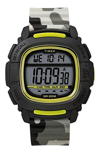 Timex Mens Bst47 47mm Correa De Silicona Reloj Digital Tw5m2