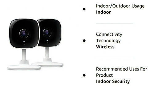 Cámara De Seguridad 2k P/ Monitor De Bebé Con Alexa & Google
