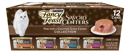 Purina Fancy Feast. Pate, Sabores Surtidos Y Centro De Salsa