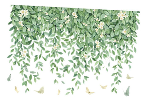 2 Piezas Hojas Pegatinas De Pared Plantas Murales Fondos De