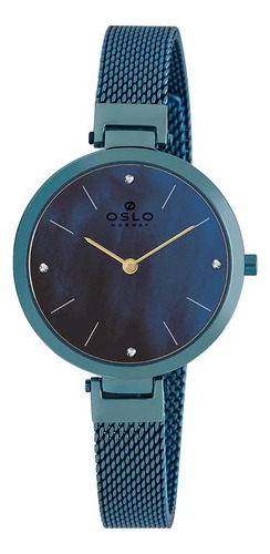 Relógio Oslo Feminino Slim Ofasss9t0003 A1ax Azul