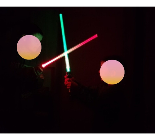 Imagem 8 de 8 de Kit 2 Sabres De Luz Star War| Vira Lança Estilo Darth Maul