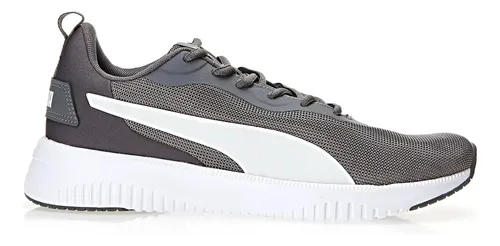 Tênis Esportivo Masculino Flyer Flex  Bdp Puma Castlerock-puma White Liso 39 Br