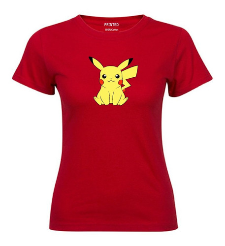 Polera Mujer Estampado Pikachu