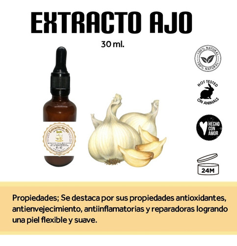 Extracto De Ajo / 50 Ml. Tintura Madre