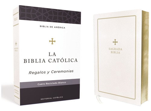 Libro Biblia Catã³lica, Regalos Y Ceremonias, Color Blanc...