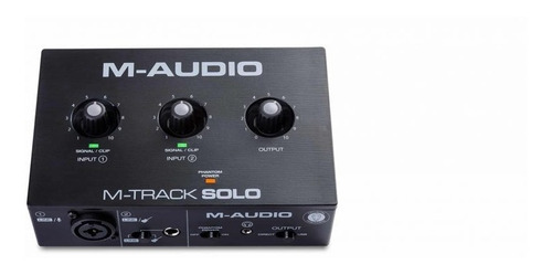 Imagem 2 de 6 de Interface De Áudio M Audio M-track Solo Usb 2 Canais