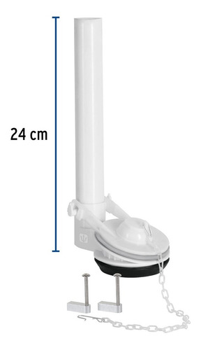 Valvula Descarga 2' Baño Wc De Cadena Inox Foset 45307