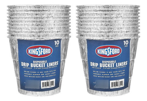 Revestimientos Desechables De Cubos De Goteo Kingsford, 10 U