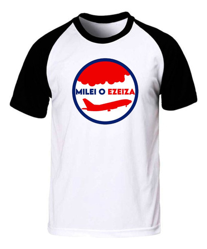 Milei O Ezeiza Leon  Remera Spun Adulto/niño 