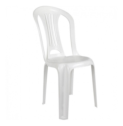 Imagem 1 de 3 de Cadeira Plástico Bistrô Suporta Até 182 Kg Branca Mor