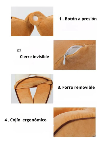 Almohadilla Cervical Para Viajes Cómodos Con Franjas