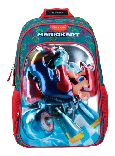 Mochila Chenson Mario Kart Azul Termoformado 8d Kair Dolay