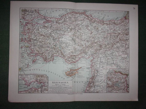 Mapa Asia Menor Publicado En 1912