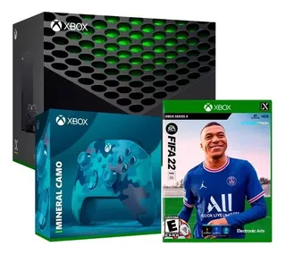 Consola Xbox Series X + Fifa 22 + Mando Mineral Camo