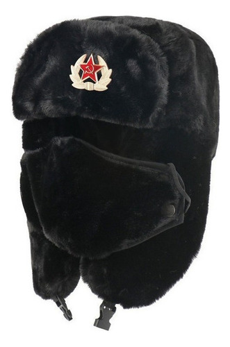 Gorra De Piloto De Ushanka Con Insignia Soviética