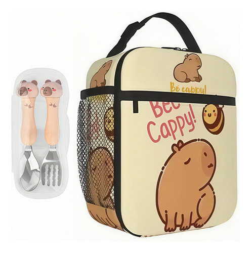 Set De Bolsas De Almuerzo Para Niños Con Estampado De Capiba