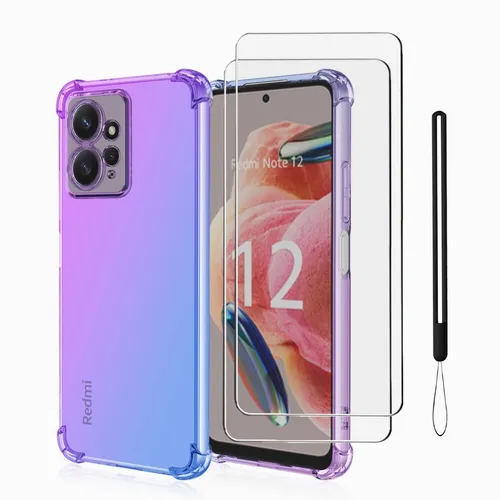 Funda Para Redmi Note 12 4g Uso Rudo + 2 Micas + Correas