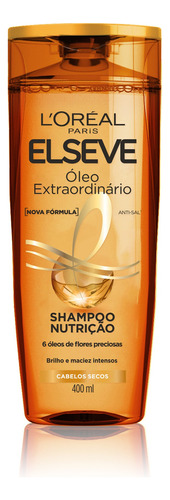  Shampoo Nutrição Óleo Extraordinário 400ml Elseve