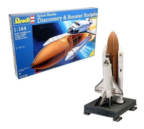 Revell 04736 Shuttle Discovery & Booster Rockets 1/144 97pçs