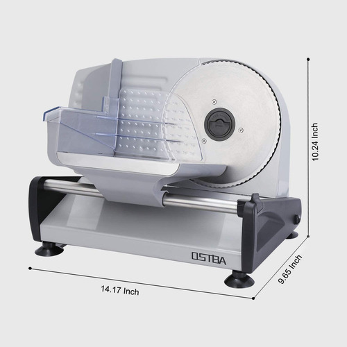 Meat Slicer Electric Deli Food Slicer With Removable 7.5 Aa