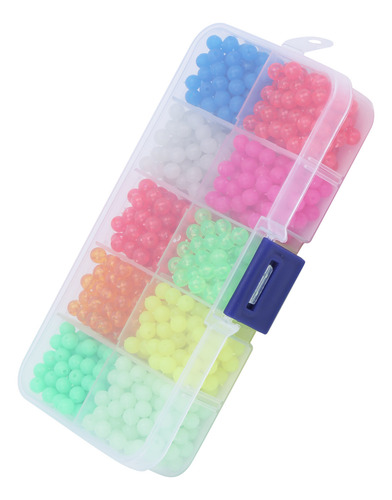 Luminous Block Beads 1000 Unidades/feijão Colorido Com Rolha