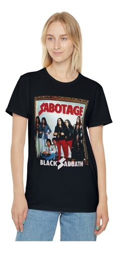 Rnm-0103 Polera Black Sabbath Sabotage Front/back Cover