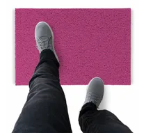 Comprar Tapete Capacho De Vinil Liso Higiene 450x60cm Rosa Pink