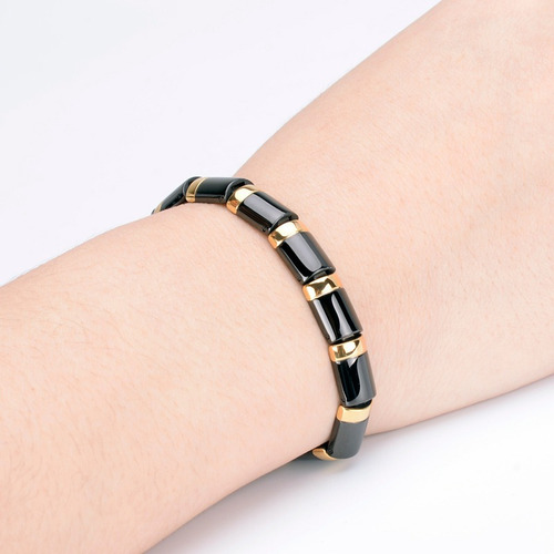 Pulsera Esclava Magnética Acero Inoxidable Energía Imanes