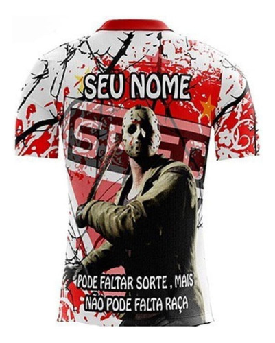 Camisa De Time São Paulo Personalizada Quebrada Unissex+nome