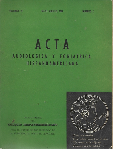 Audiológica Y Foniátrica Hispanoamericana / 1964