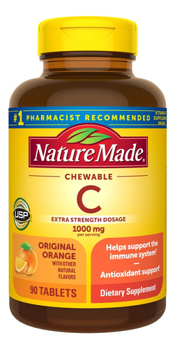 Nature Made Chewable Vitamin C 1000mg 90tabs