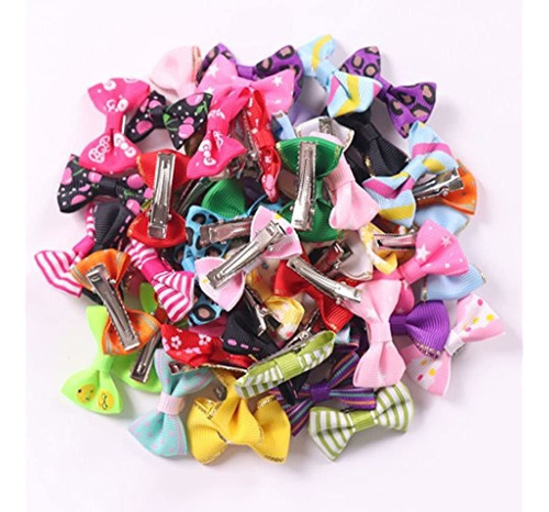 Yaka 60pcs 30 Paris Cute Puppy Dog Bowknot Pequeños Arcos D