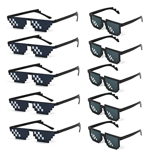 Kimober 10 Pack Thug Life Gafas De Sol 8 Bits Pixelado Para