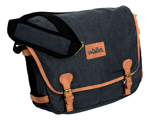 Wallis Portafolios Para Laptop 14 Negro/camel Detall Vinipie