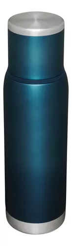 Termo para Mate Argentino Marca Stanley de 750 ML Color Azul Metalizado