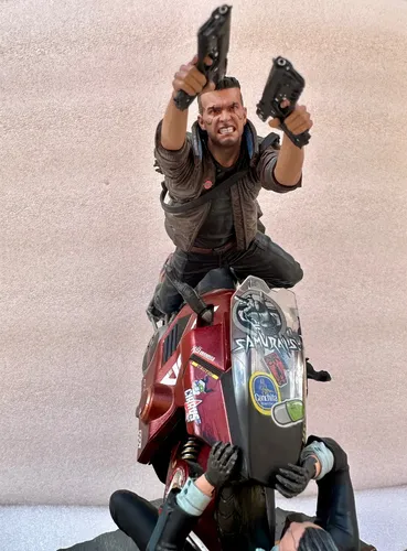 Estátua Cyberpunk 2077 - Figura Da Edição De Colecionador