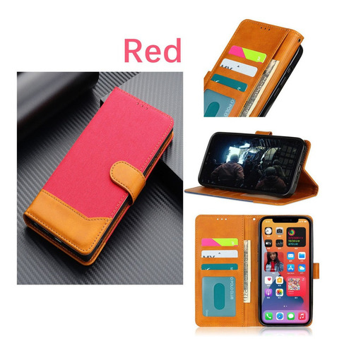 Funda Protectora Para Teléfono Móvil Card Flip Color Contras