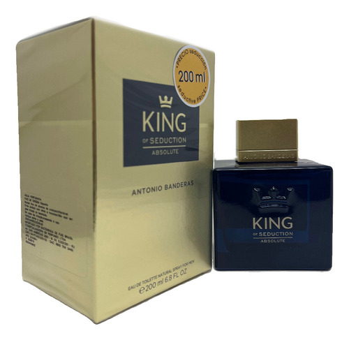 Perfume King Of Seduction Absolute Edt 200ml - Selo Adipec 