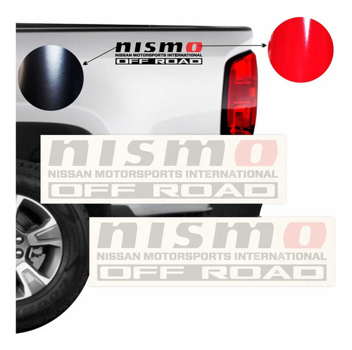 Calcas Nismo Off Road Batea Camioneta Stikers (2 Piezas)