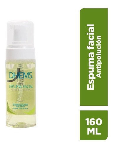 Espuma Facial Antipolución Dhems 160 Ml Tipo de piel Normal