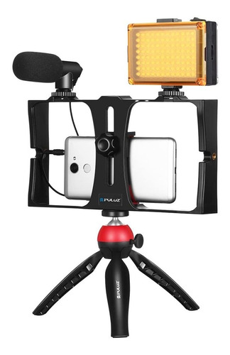 Puluz 4 1 Live Broadcast Led Selfie Light Smartphone Rig