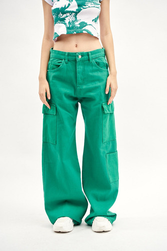 Pantalón 2000 Shock De Gabardina Mujer 47 Street